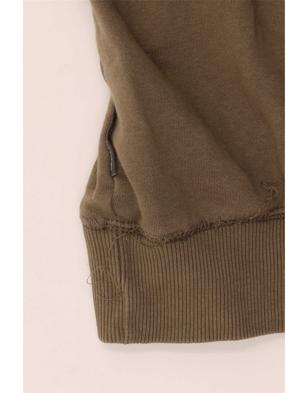 French Connection Mens Hoodie Jumper Medium Khaki Cotton