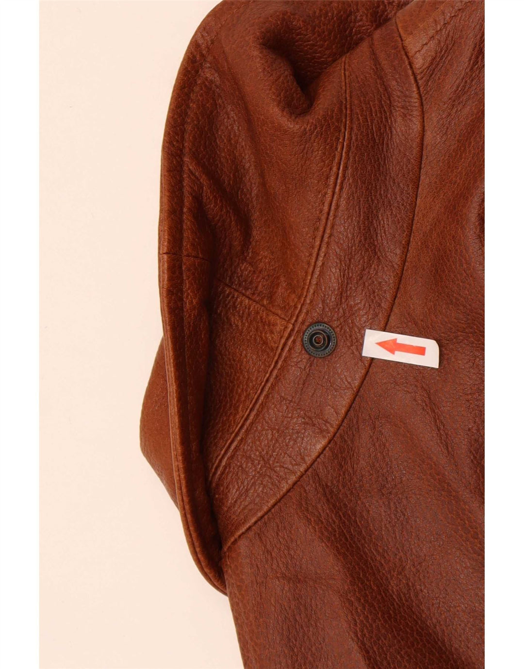 Pirbos Mens Leather Jacket IT 58 4XL Brown