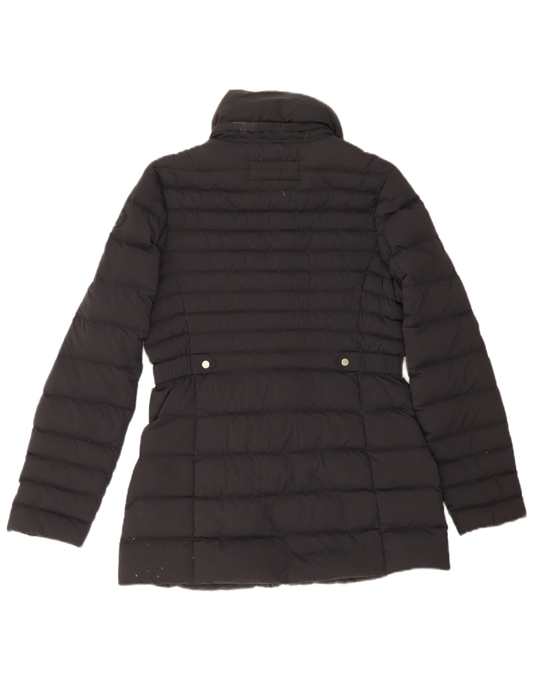 Tommy Hilfiger Womens Padded Jacket UK 12 Medium Navy Blue Polyamide