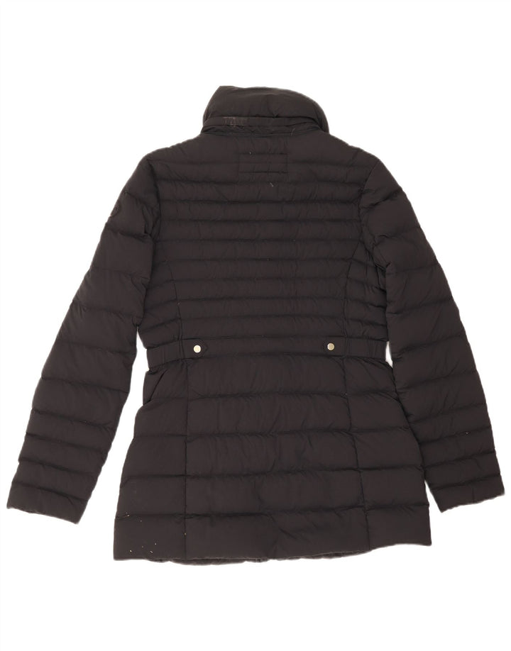 Tommy Hilfiger Womens Padded Jacket UK 12 Medium Navy Blue Polyamide