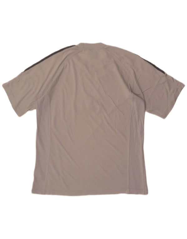 Adidas Mens Graphic T-Shirt Top UK 40/42 Medium Grey Cotton
