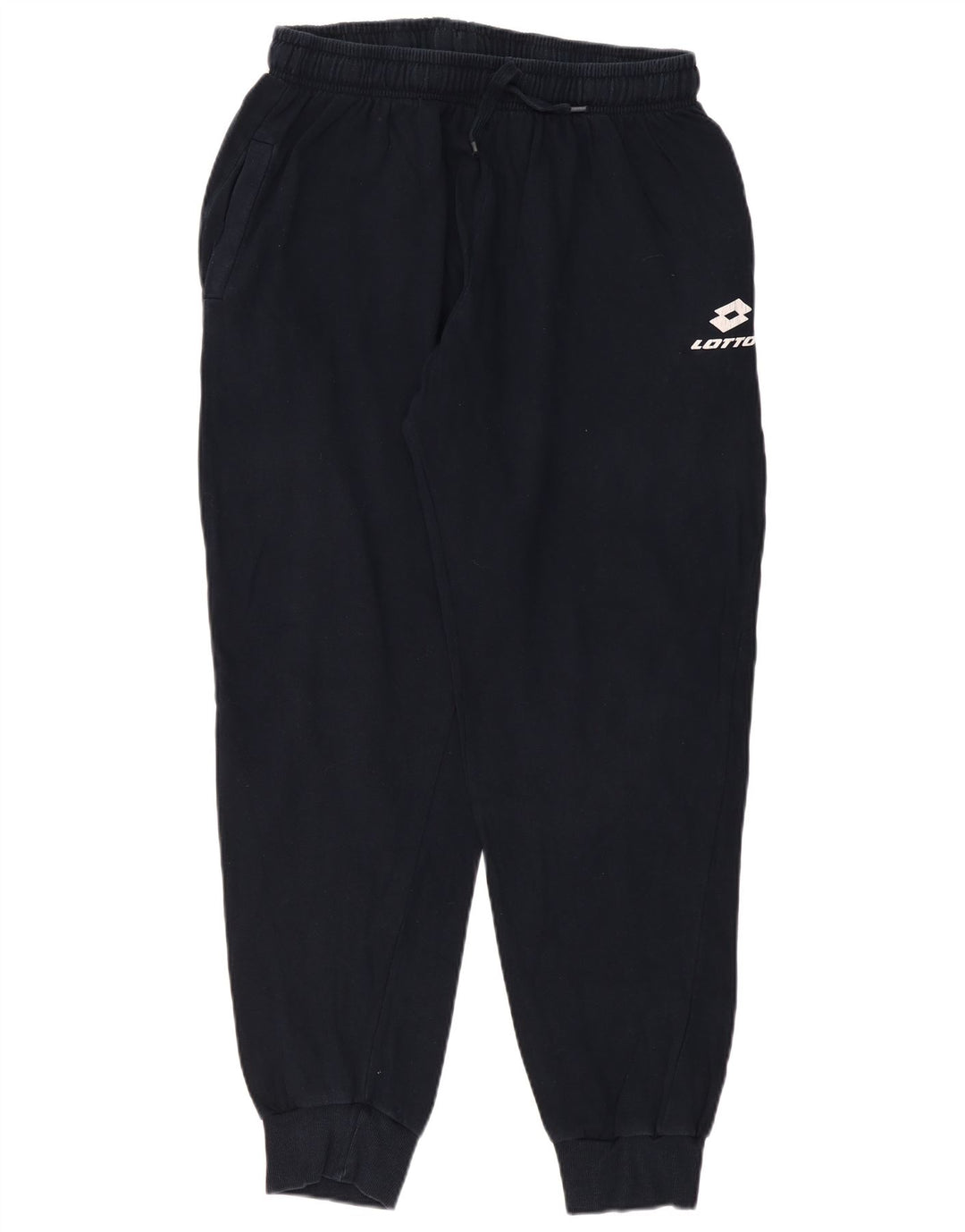 LOTTO Mens Tracksuit Trousers Joggers 2XL Black Cotton
