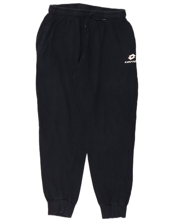 LOTTO Mens Tracksuit Trousers Joggers 2XL Black Cotton