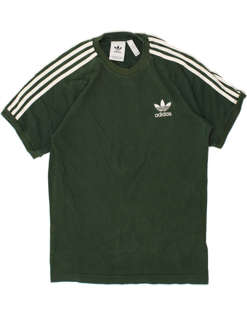 ADIDAS Mens T-Shirt Top Small Green Cotton | Vintage Adidas | Thrift | Second-Hand Adidas | Used Clothing | Messina Hembry 