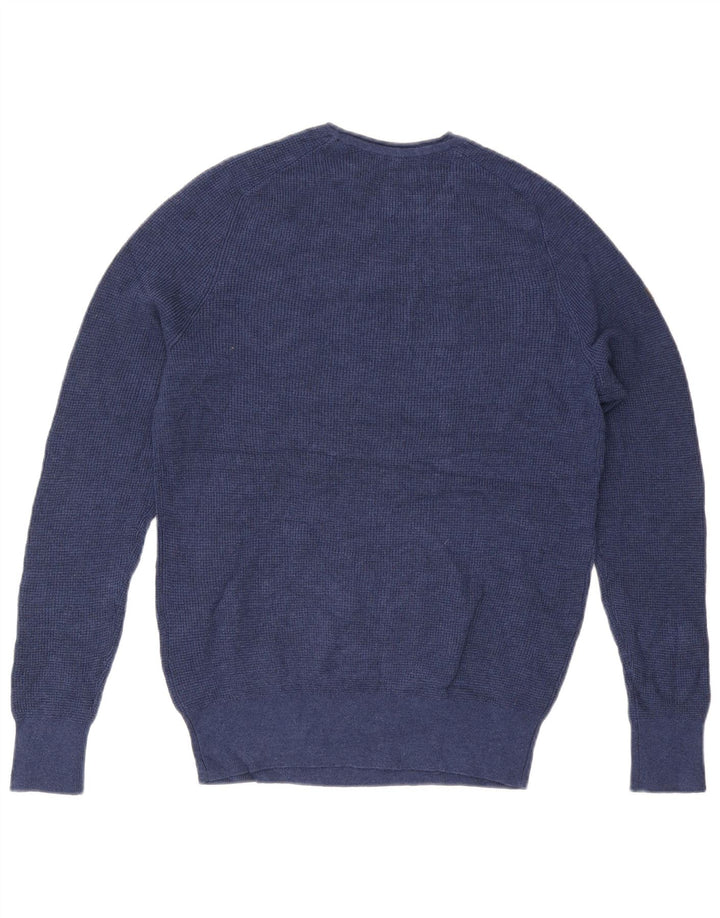 Superdry Mens Crew Neck Jumper Sweater XL Navy Blue Viscose