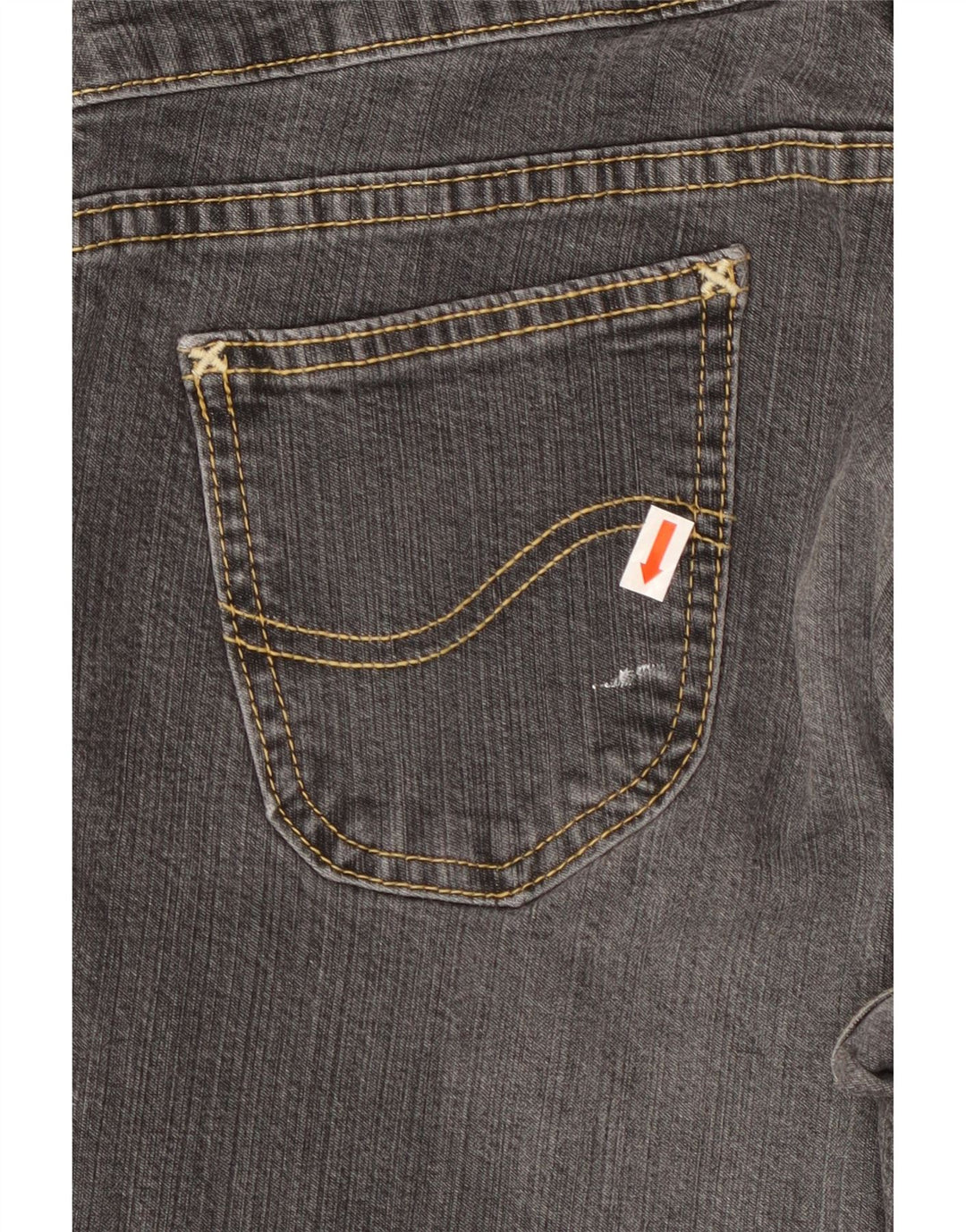 LEE Womens Straight Jeans W28 L32 Grey