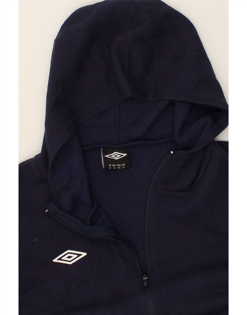 UMBRO Mens Slim Zip Hoodie Sweater XL Navy Blue | Vintage Umbro | Thrift | Second-Hand Umbro | Used Clothing | Messina Hembry 