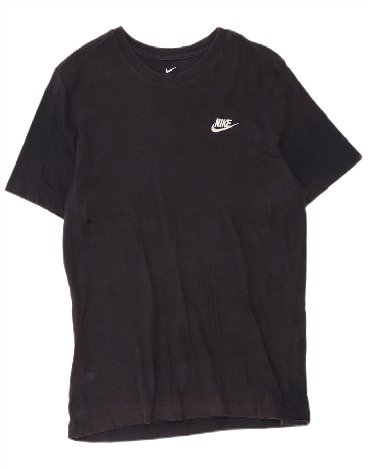 Nike Mens T-Shirt Top Medium Navy Blue Cotton