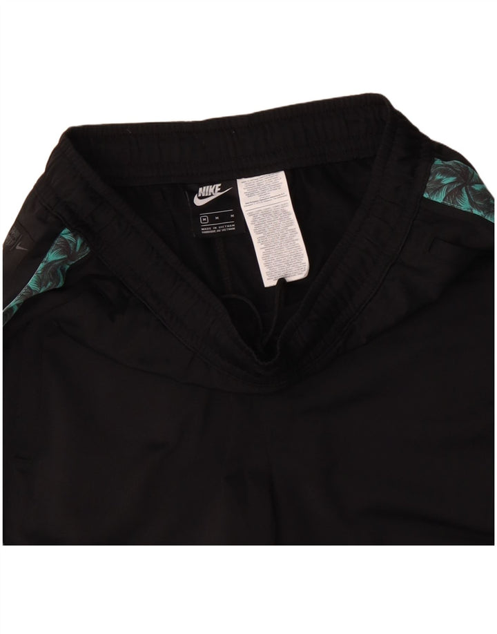 NIKE Mens Graphic Tracksuit Trousers Medium Black Colourblock Polyester
