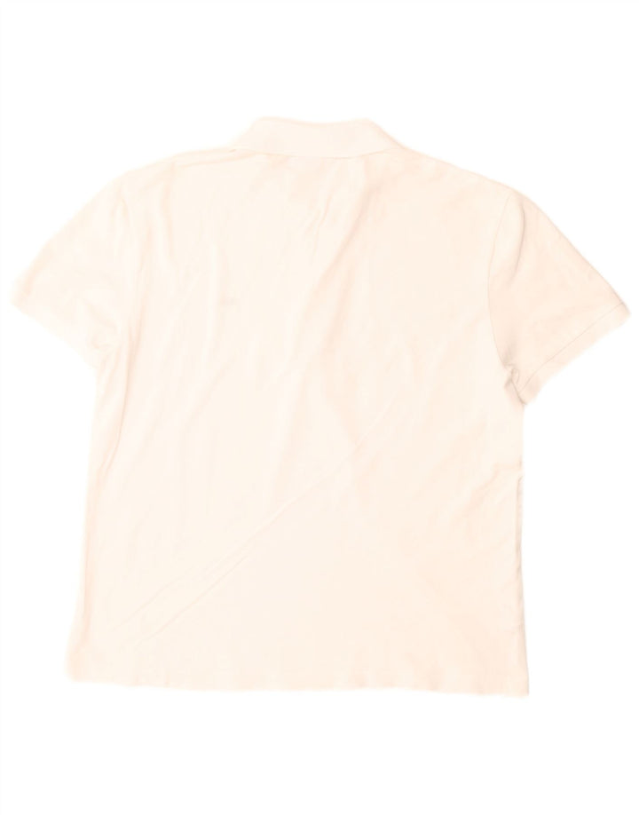 Lacoste Mens Slim Fit Polo Shirt Medium White Cotton