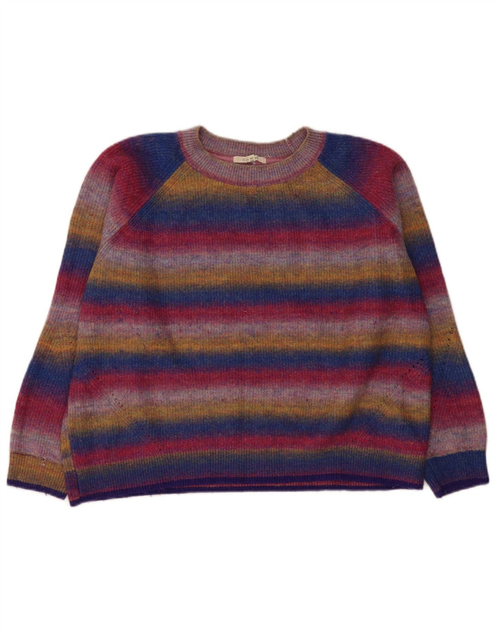 White Stuff Womens Boat Neck Jumper Sweater UK 18 XL Multicoloured Striped