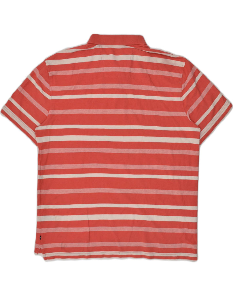 NAUTICA Mens Polo Shirt 2XL Red Striped Cotton | Vintage Nautica | Thrift | Second-Hand Nautica | Used Clothing | Messina Hembry 