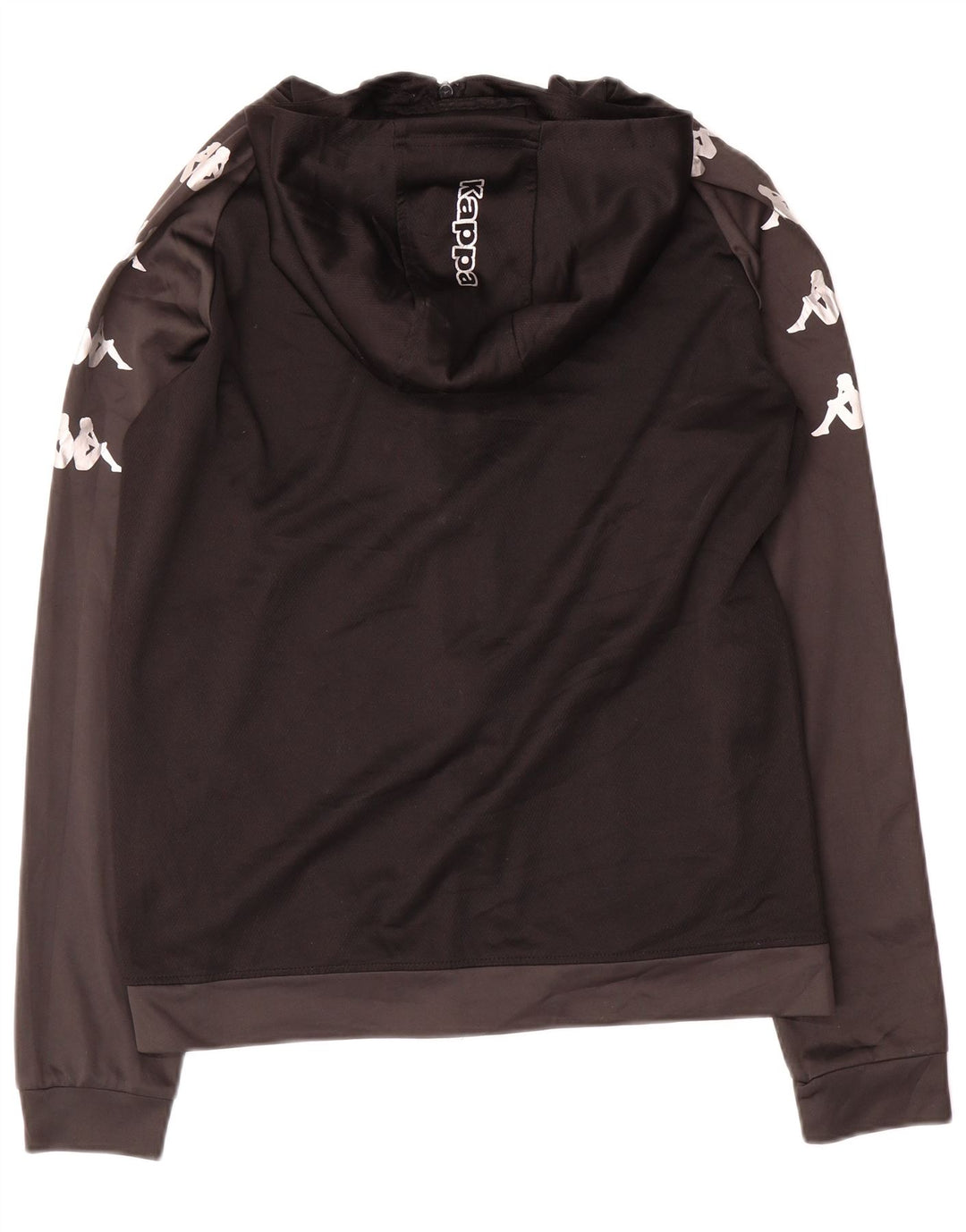 Kappa Mens Lewes Graphic Tracksuit Top Jacket Medium Black Colourblock
