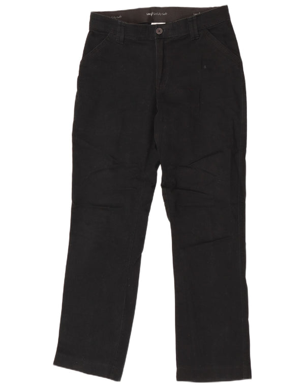 Lee Womens Straight Chino Trousers US 10 Large W30 L31 Black Cotton