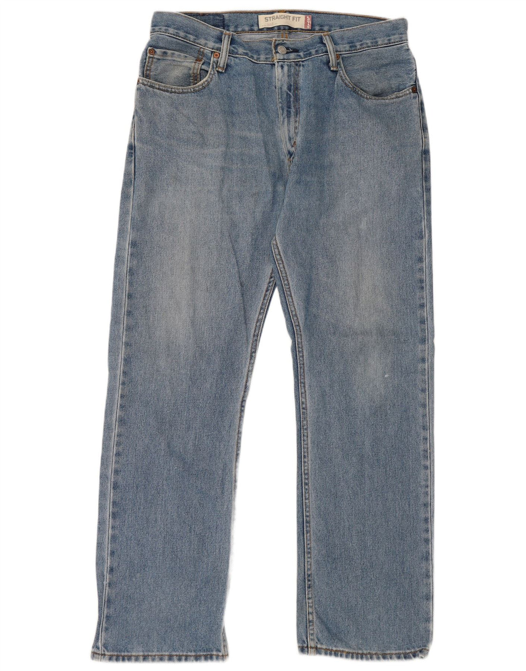 Levi's Mens 505 Straight Jeans W33 L30 Blue Cotton