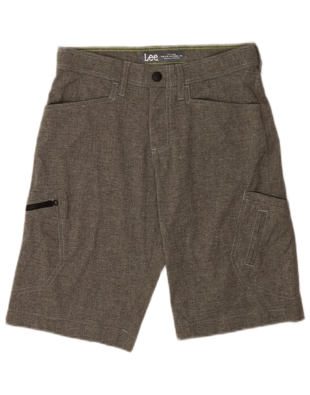 Lee Boys Cargo Shorts 11-12 Years W26 Grey Polyester