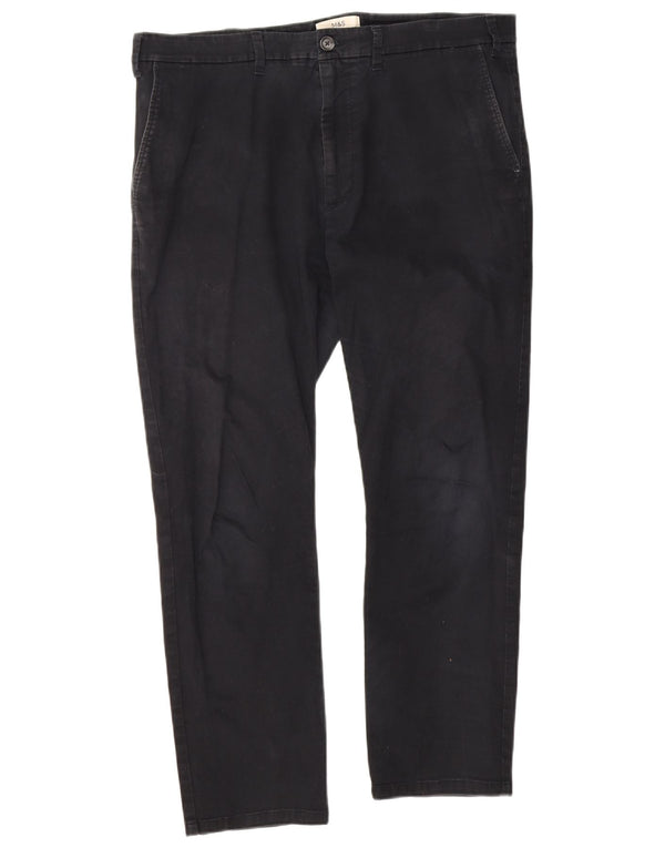 Marks & Spencer Mens Slim Fit Chino Trousers W38 L29 Navy Blue Cotton