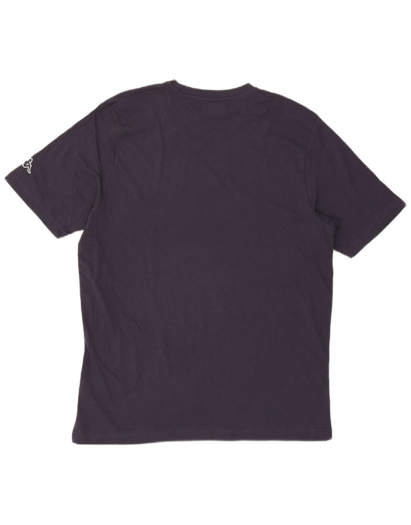 Kappa Mens Graphic T-Shirt Top XL Navy Blue Cotton