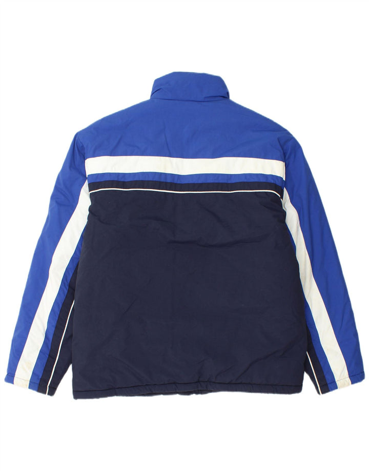FILA Mens Padded Jacket UK 36 Small Navy Blue Colourblock Polyamide