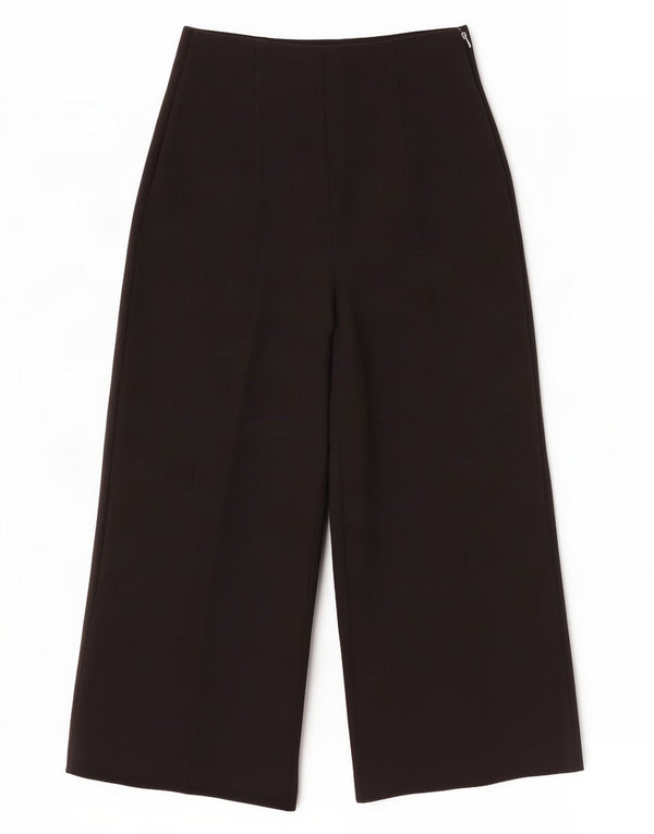 Zara Womens Wide Leg Cropped Trousers Small W27 L24 Black