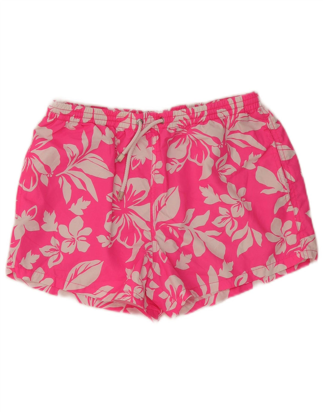 Zara Mens Sport Shorts Large  Pink Floral Polyester