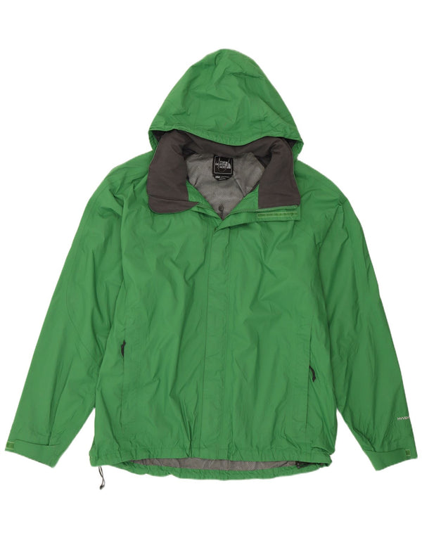 THE NORTH FACE Mens Hooded Rain Jacket UK 42 XL Green Nylon