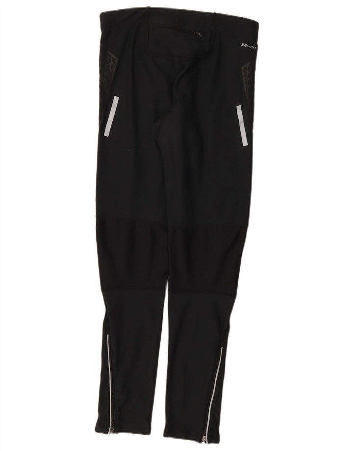 Nike Womens Dri Fit Leggings UK 12 Medium  Black Polyester