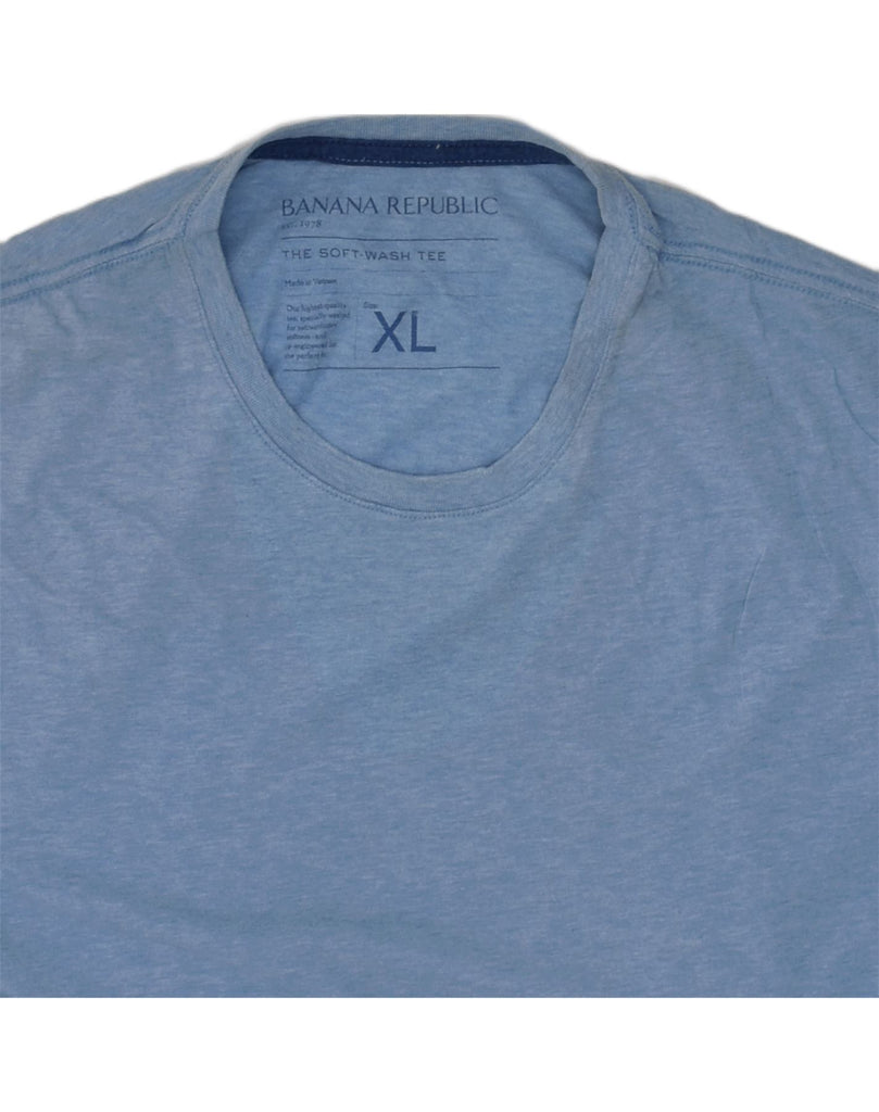 BANANA REPUBLIC Mens Slim T-Shirt Top XL Blue Cotton | Vintage Banana Republic | Thrift | Second-Hand Banana Republic | Used Clothing | Messina Hembry 