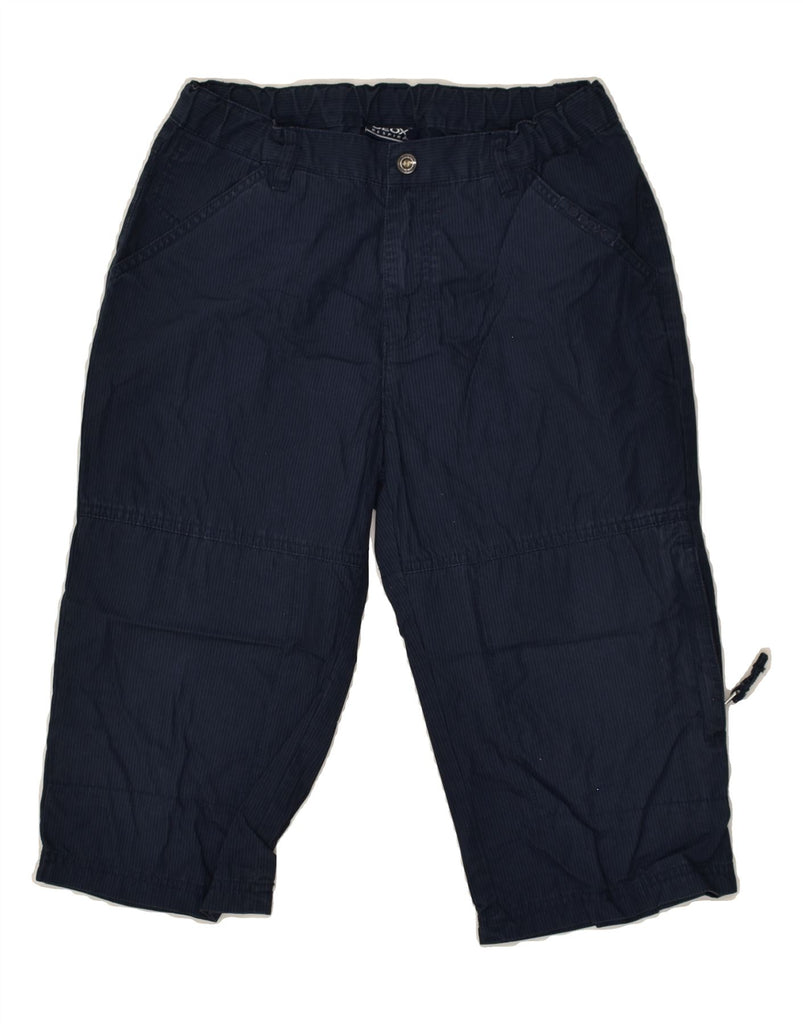 GEOX Boys Bermuda Shorts 13-14 Years W26  Navy Blue Pinstripe Cotton | Vintage Geox | Thrift | Second-Hand Geox | Used Clothing | Messina Hembry 