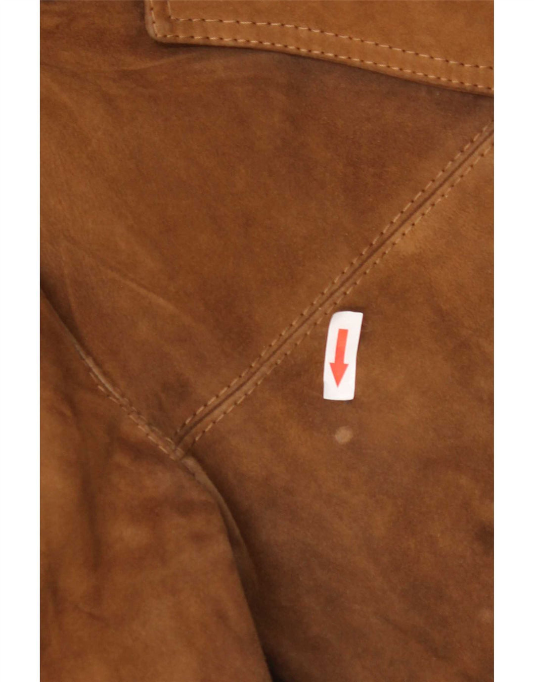 Vintage Mens 3 Button Suede Blazer Jacket UK 40 Large Brown Leather