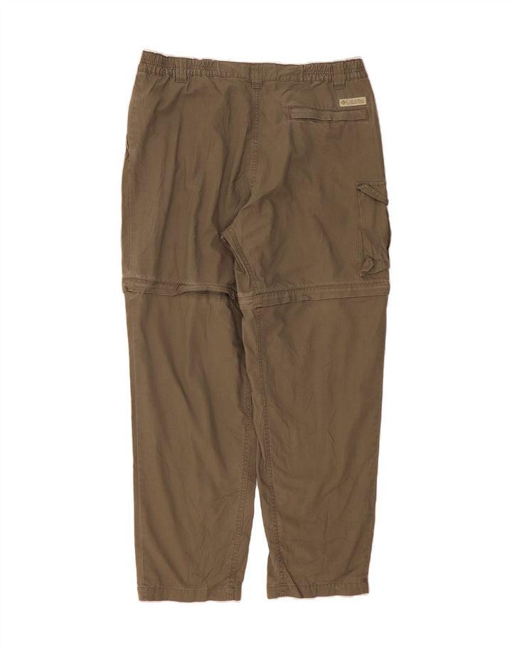 COLUMBIA Womens Slim Cargo Trousers US 16 2XL W36 L29 Beige Polyester Vintage Columbia and Second-Hand Columbia from Messina Hembry 
