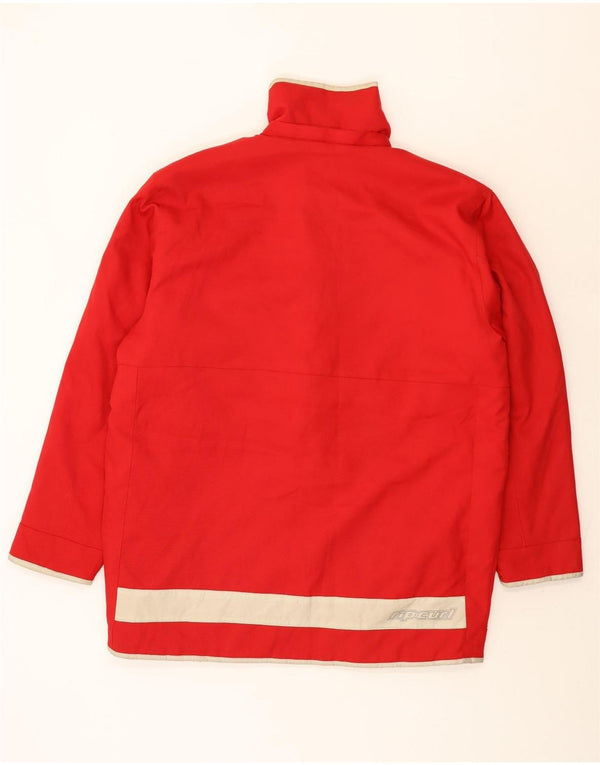 Rip Curl Mens Windbreaker Jacket UK 40 Large Red Colourblock Polyester