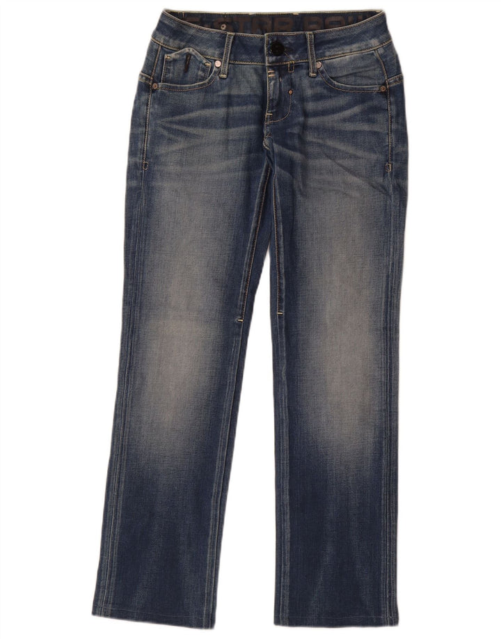 G-Star Womens Straight Jeans W24 L28 Blue Cotton