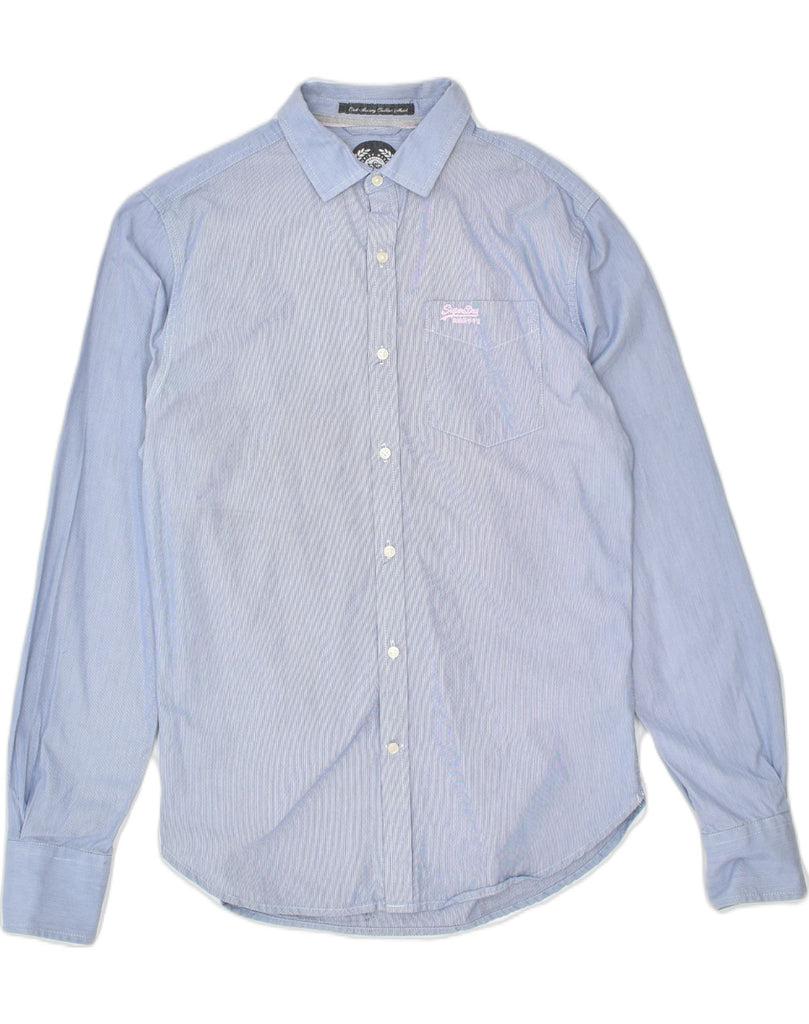 SUPERDRY Mens Shirt Medium Blue Cotton | Vintage Superdry | Thrift | Second-Hand Superdry | Used Clothing | Messina Hembry 