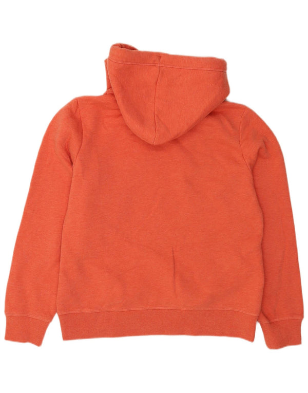 Superdry Womens Hoodie Jumper UK 14 Large Orange Cotton