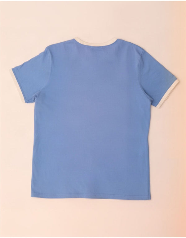 Ellesse Mens T-Shirt Top Medium Blue Cotton