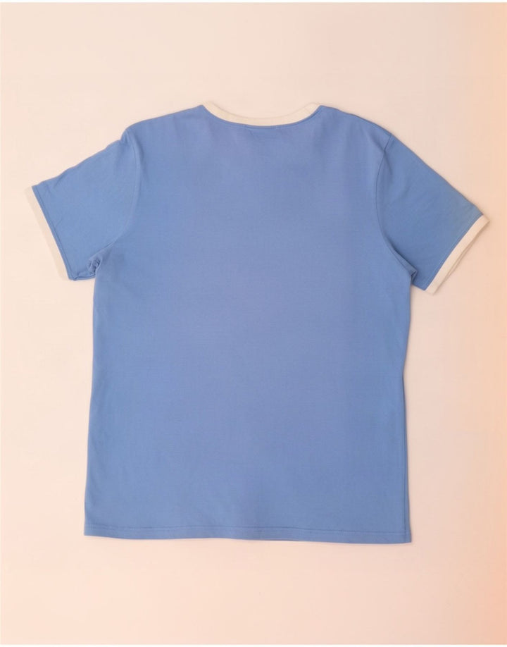 Ellesse Mens T-Shirt Top Medium Blue Cotton