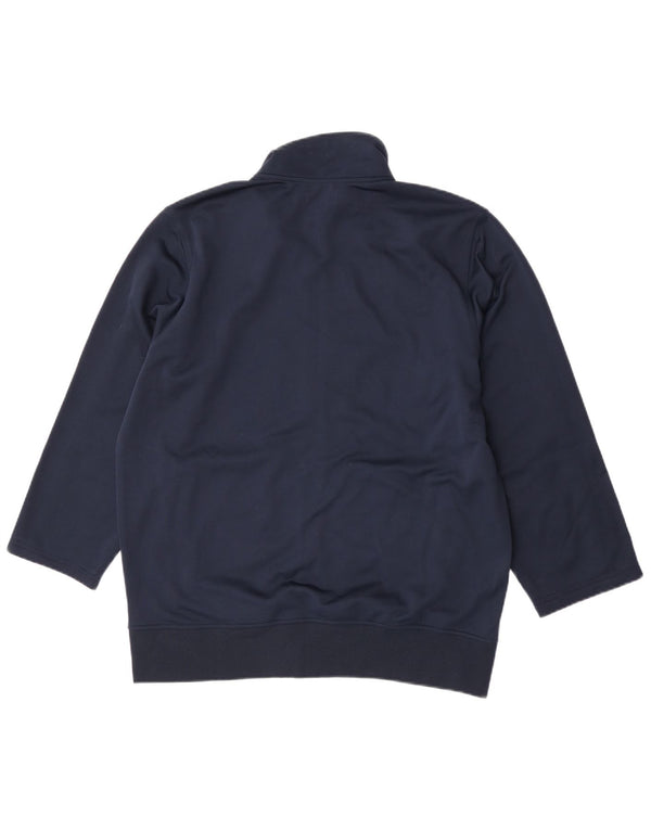 Diadora Mens Tracksuit Top Jacket Large Navy Blue Polyester