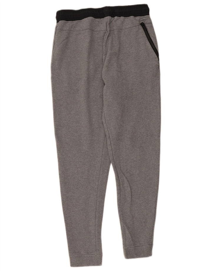 NIKE Mens Tracksuit Trousers Joggers Medium Grey Colourblock Cotton