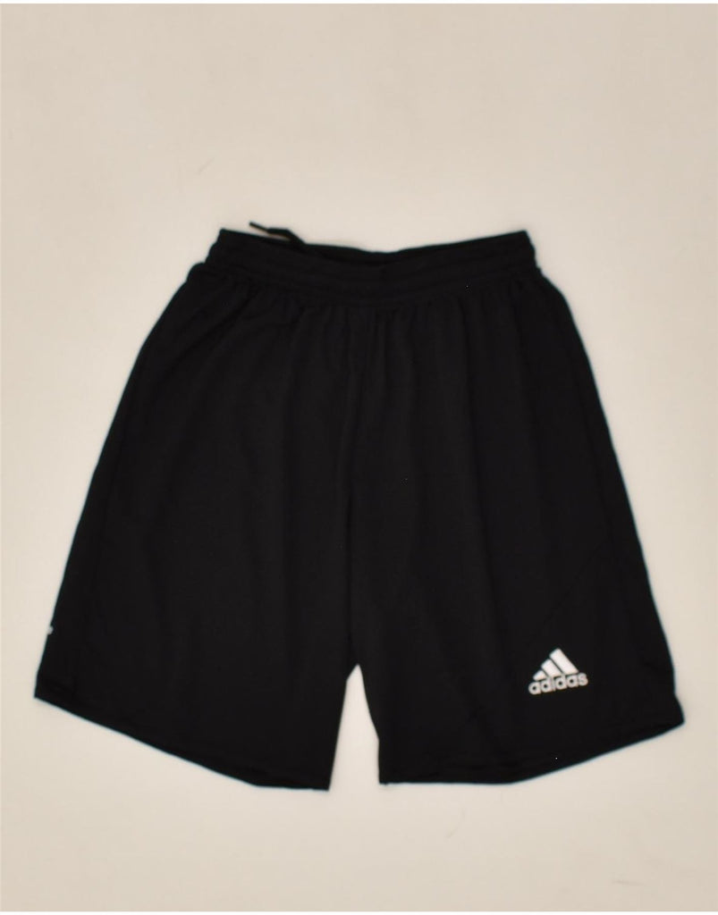 ADIDAS Boys Sport Shorts 9-10 Years Medium  Black Polyester | Vintage Adidas | Thrift | Second-Hand Adidas | Used Clothing | Messina Hembry 