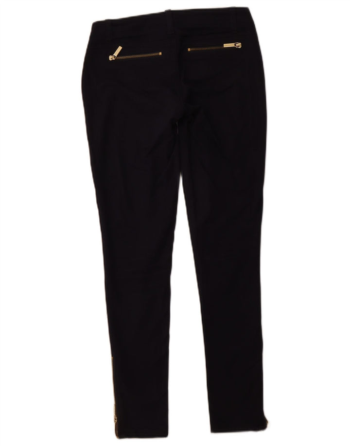 MICHAEL KORS Womens Skinny Casual Trousers US 00 2XS W26 L28 Navy Blue