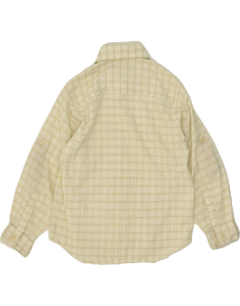 ALVIERO MARTINI Boys Shirt 5-6 Years Beige Check Cotton Vintage ALVIERO MARTINI and Second-Hand ALVIERO MARTINI from Messina Hembry 