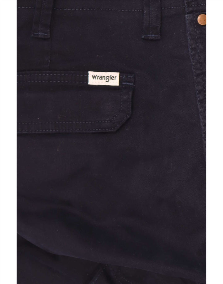 Wrangler Mens Casey Cargo Shorts W33 Medium Navy Blue Cotton