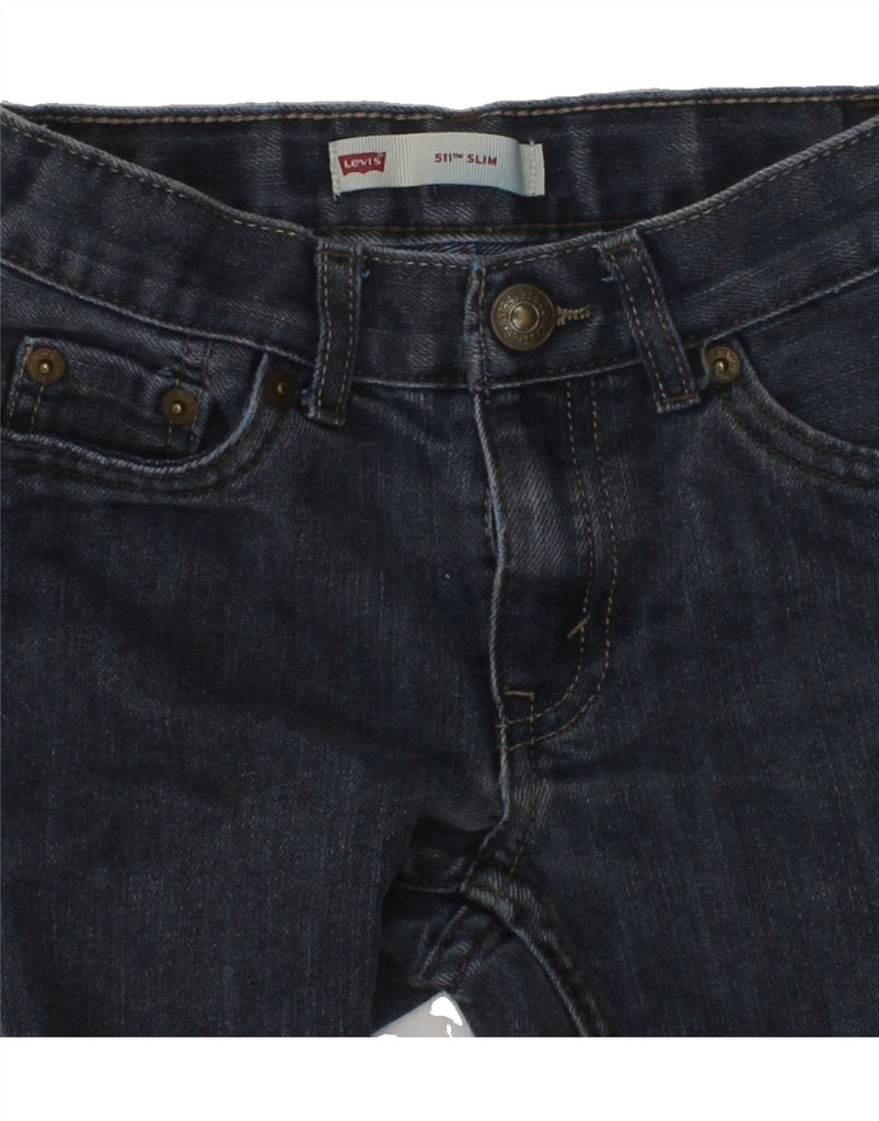 LEVI'S Boys 511 Slim Jeans 5-6 Years W20 L19  Navy Blue Cotton | Vintage Levi's | Thrift | Second-Hand Levi's | Used Clothing | Messina Hembry 