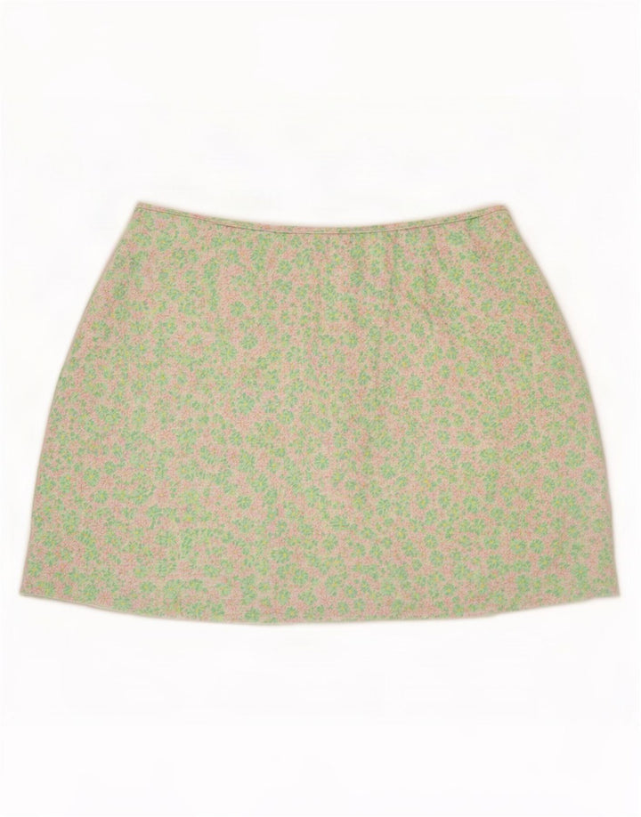 Zara Womens Mini Skirt XL W32 Multicoloured Floral