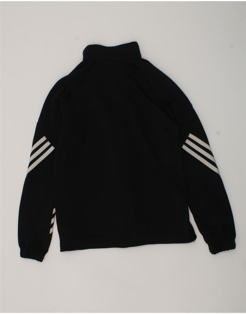 ADIDAS Boys Tracksuit Top Jacket 9-10 Years Black Polyester | Vintage Adidas | Thrift | Second-Hand Adidas | Used Clothing | Messina Hembry 