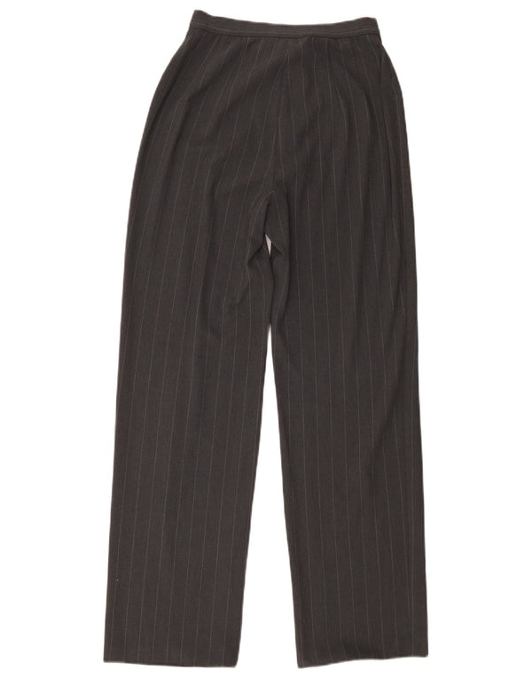 Marks & Spencer Womens Suit Trousers UK 8 Small W26 L30 Grey Striped