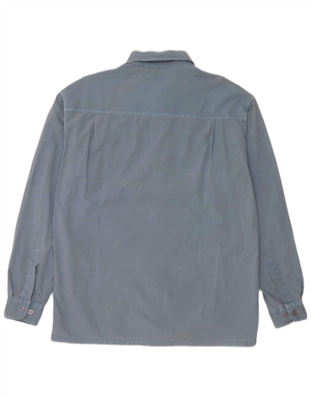 WRANGLER Mens Shirt Large Blue Cotton