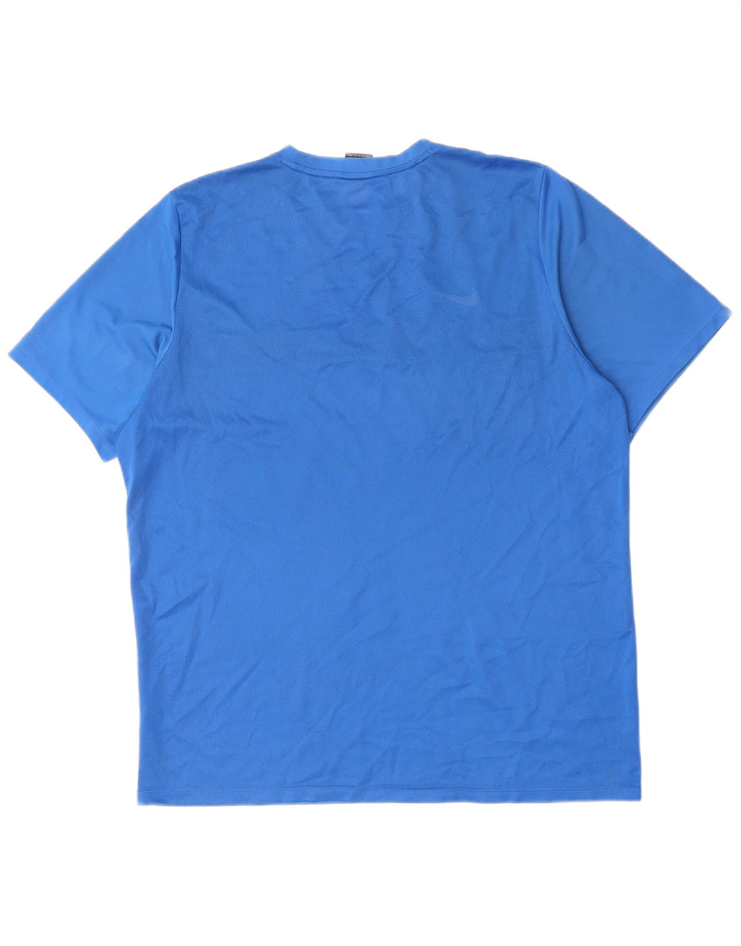 NIKE Mens Dri Fit T-Shirt Top 2XL Blue Colourblock Polyester