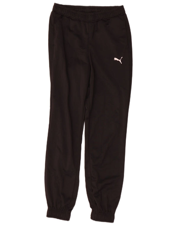 PUMA Boys Tracksuit Trousers Joggers 13-14 Years  Black Polyester